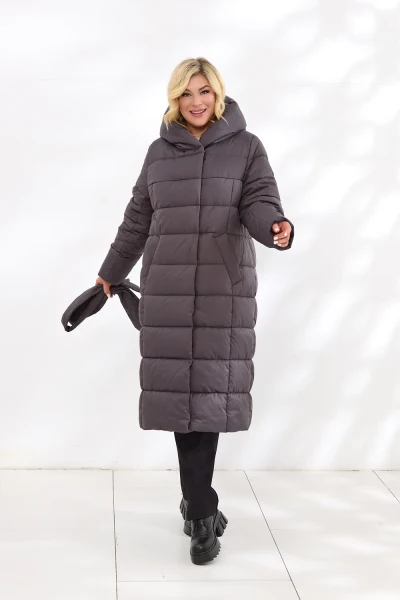 Пуховик К-1500V трюфель